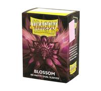 Dragon Shield Buste per carte opache, doppie dimensioni standard, 100 ct, morbide e resistenti, compatibili con Pokemon, Flesh & Blood, One Piece & Magic The Gathering, motivo floreale