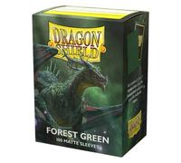 Dragon Shield Bustine Per Carte Verde Foresta Opaco 100 Bustine