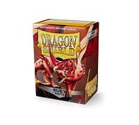 Dragon Shield Bustine porta carte formato standard 100 ct rubino opaco confezione singola