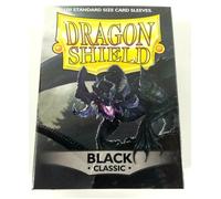 Dragon Shield Classic Nero 100 Sleeve Proteggi Carte Nero Spedizione Rapida