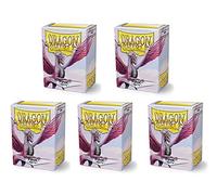 Dragon Shield - Confezione da 5 buste per carte di credito, misura standard, 100 carati, colore: rosa opaco