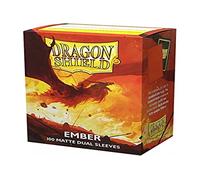 Dragon Shield - Custodia per carte di credito opaca Dual Ember Alaric Revolution Kindlerh (arancione) 100 CT dimensioni standard - Custodia per carte MTG liscia e resistente