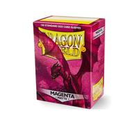 Dragon Shield- Maniche Magenta Opaco (100) Bustine per Carte, Colore Count, 1