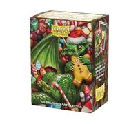 Dragon Shield Custodie per carte collezionistiche spazzolate, Natale 2024, 100 pezzi, lisce e resistenti, compatibili con Pokemon, Flesh & Blood, One Piece & Magic the Gathering