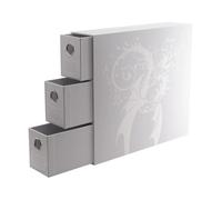 DRAGON SHIELD FORTRESS 3 CARD DRAWERS VERTICAL WHITE Portacarte Verticale BIANCO
