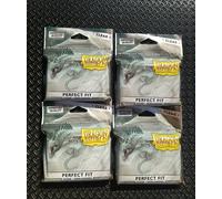 Dragon Shield Lotto 4x100 Inner Sleeves Perfect Fit Clear Sideloader Mtg Magic