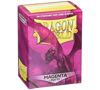 Dragon Shield- Maniche Magenta Opaco (100) Bustine per Carte, Colore Count, 1