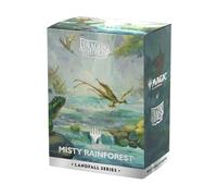 Dragon Shield | Maniche opache Dual Art | 100 CT - Maniche TCG Premium lisce e resistenti | Compatibile con Magic: The Gathering | Serie Landfall - Misty Rainforest