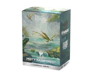 Dragon Shield | Maniche opache Dual Art | 100 CT - Maniche TCG Premium lisce e resistenti | Compatibile con Magic: The Gathering | Serie Landfall - Misty Rainforest