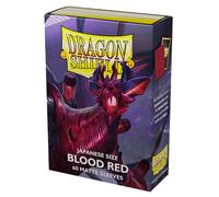 Dragon Shield Maniche opache rosso sangue di alta qualità da collezione, 60 pezz