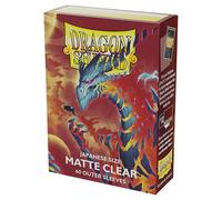 Dragon Shield Maniche Trasparenti Opache Japanese Matte Clear 60ct TCG