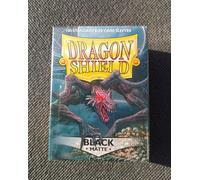 Dragon Shield Matte 100 Sleeves Black Regular Size Magic Pokémon Card Protection