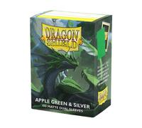 Dragon Shield: Matte - Dual Apple Green & Silver (100)