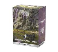 Dragon Shield | Custodie opache Dual Art | 100 CT - Custodie TCG Premium lisce e resistenti | Compatibile con Magic: The Gathering | Serie Landfall - Catacomba verde