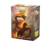 Dragon Shield Matte Dual Art Sleeves Fire Horse 100 CT - Smooth & Tough Pr