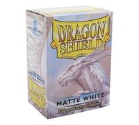 Dragon Shield Matte White Matte 100 Deck-Schutzh llen in Box Standardgr e f r Magic he Gathering (66 x 91 mm)