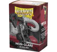 Dragon Shield Opaco Antiriflesso Maniche Standard Misura - Rosso Sangue (Pacco