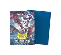 Dragon Shield Opaco Doppio Cobalto E Argento 100 Maniche Per Carte Standard