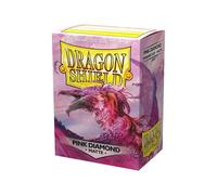 Dragon Shield Rosa Diamante Opaco Manicotti Standard Per Carte Con 100 Pezzi