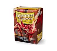 Dragon Shield Ruby Opaco Buste Per Carte Standard 100ct TCG Proteggi Mazzi