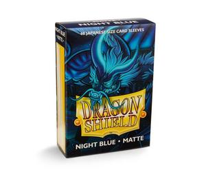 Dragon Shield Shuffle Feel Matte Blu Notte Bustine giapponesi Confezione da 60 p