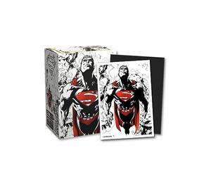DRAGON SHIELD SLEEVES: MATTE DUAL ART: SUPERMAN CORE (RED-WHITE) (100CT)