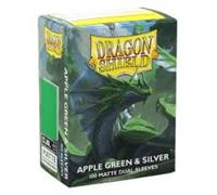 Dragon Shield: Matte - Dual Apple Green & Silver (100)