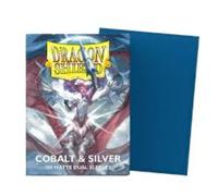Dragon Shield Sleeves Standard Dual Matte 100 Cobalt & Silver