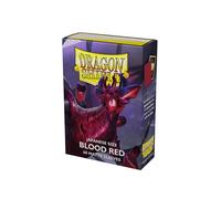 Dragon Shield Maniche opache rosso sangue di alta qualità da collezione, 60 pezz