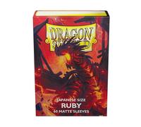 DRAGON SHIELD Small Sleeves - Japanese Matte Ruby 'Geledar' Accessori Carte