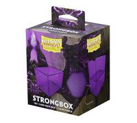 Dragon Shield Strongbox Deck Box Clear Purple, Holds 100+ Double Sleeved Cards,