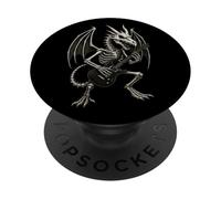 Dragon Skeleton Halloween Musica Chitarra Elettrica Rag PopSockets PopGrip Adesivo