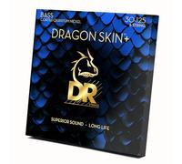 DR Strings Dragon Skin+ Coated Nickel 6-String Medium 30-125 Corde Basso 6 Corde