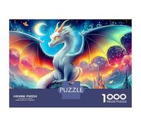 Dragon Skull Sword Puzzle Colorato, Nebula Puppy Divertente Sfidante & Rompicapo 1000 Pezzi Puzzle per Adulti 100% Cartone Riciclato Puzzle 1000 Pezzi Puzzle t