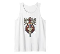 Dragon Slayer Fantasy Rpg Spada Dragon Skull Medieval Gamer Canotta