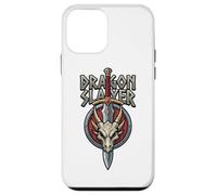 Dragon Slayer Fantasy RPG Spada Dragon Skull Medieval Gamer Custodia per iPhone 12 mini