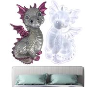 Dragon Stampo - Stampi in Silicone a Forma di Drago | Stampo in Silicone Crea splendide Figurine di Draghi | Materiale in siliconi, figurina dei Draghi a Forma 3D per Decorazione appesa al Muro