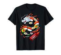 Dragon Sushi Roll Kawaii Ramen Noodles Nigiri Cibo giapponese Maglietta