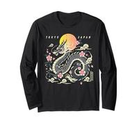 Dragon Tokyo Giappone Fiori di ciliegio Giapponese Uomini Donne Bambini Maglia a Manica