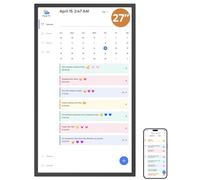 Dragon Touch Calendario, calendario digitale 2025 da 27 pollici, planner da parete per la famiglia, touchscreen interattivo Full HD 1080p, grafico intelligente delle faccende e organizzazione