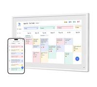 Dragon Touch Calendario Digitale 21,5" Touch Screen, Smart Cornice Digitale WiFi con App Gratuita, Chore Chart Interattivo, Auto-Rotazione e Luminosità, Montaggio a Parete(Bianco)