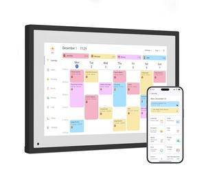 Dragon Touch Calendario digitale da 10,1 pollici, con schermo interattivo, touchscreen interattivo, cornice digitale, pianificatore intelligente per la famiglia, con visualizzazione del focolare