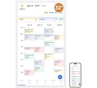 Dragon Touch Calendario digitale da 32" - 1080P Full HD touch screen interattivo, agenda familiare intelligente, Hearth Display calendario digitale per montaggio a parete e scrivania