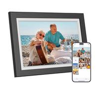 Dragon Touch Cornice digitale - Cornice elettronica WiFi da 10,1" con memoria da 32 GB HD IPS touch screen, rotazione automatica, condivisione istantanea di foto/video, famiglia e amici, colore nero