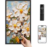 Dragon Touch Grande cornice digitale da 21,5 pollici touch screen nero WiFi cornice digitale display, 32 GB di archiviazione, rotazione automatica, condivisione di foto tramite app, e-mail, cloud