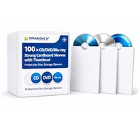 Dragon Trading®, 100 bustine in cartone rigido per CD e DVD