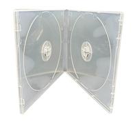 Dragon Trading, 25 custodie doppie trasparenti flessibili per CD/DVD, infrangibili, dorso da 10,4 mm