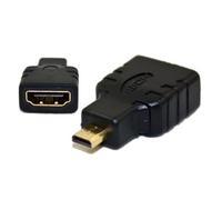 Dragon Trading, adattatore ad alta velocità micro HDMI (tipo D) a HDMI (tipo A) per collegare tablet Tesco HUDL 1/2 a TV, TV HD, LCD, TV al plasma e monitor con porta HDMI. Qualità premium gold, adattatore audio e video. Supporta 3D, 4K, 1440 p, 1080 p