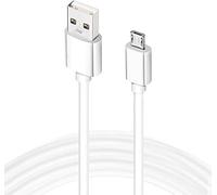 Dragon Trading, cavo di ricarica e sincronizzazione dati extra lungo 3 m, bianco, micro USB, per Amazon Kindle prima del 2021 e lettori e-book Kobo, 3G, WiFi, Touch, Paper White, Fire, Fire HD