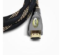 Dragon Trading Cavo HDMI 10 Metri Alta Velocità con Ethernet, ARC, 3D, Full HD 1080P - Compatibile con PS4, Xbox One, Sky HD, TV, Laptop, PC, Monitor, CCTV - Nero con Connettori Placcati in Oro